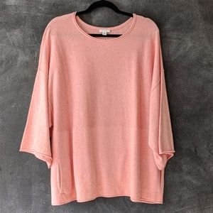 J. Jill Pure Jill Kimono Pink Cashmere Sweater M